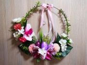 Stroik wielkanocny na kole