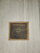 Rammstein naszywka stara, skóra 7x8 cm