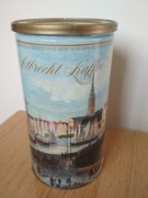 Puszka metalowa po kawie Albrecht z 1989 r
