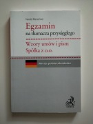 Egzamin na tłumacza przysięgłego Wzory umów i pism Spółka z o.o.