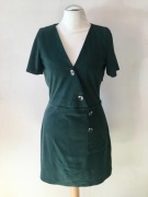 Sukienka ZARA Trafaluc butelkowa zieleń roz. XS