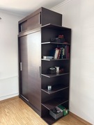 Szafa przesuwana z nadstawką i regałem