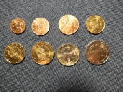 9K Cypr zestaw Euro 1 cent - 2€ 2014 nakład tylko 100 tys. 