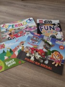 Zestaw kolorowanek dla chłopców 4 sztuki, naklejki