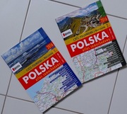 Atlas Samochodowy Polska 2016 /2 części północna i południowa.