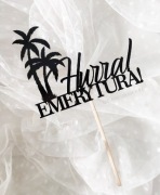 Hurra Emerytura! Topper na tort