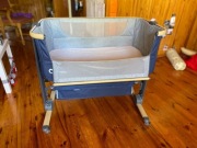 Lionelo Timon - Łóżeczko dostawne 3w1 Blue Navy