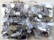 Zestaw 4 woreczków 10 gr, 20 gr, 50 gr, 1 zł - stal powlekana niklem 2019r