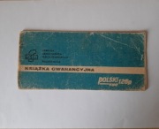 Książka gwarancyjna Polski Fiat 126p FSM Bielsko-Biała 1983 rok