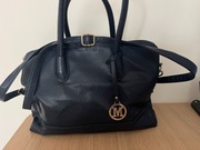 Torebka damska skóra sztuczna granatowa ciemna 