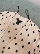 Wiskozowy cienki kardigan/sweterek w kropki