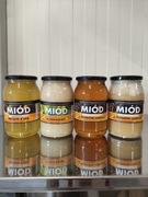 Miód zestaw 4.8kg 3+1GRATIS z terenów leśnych rzepakowy fasolowy leśny 