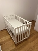 BabySense komplet: łóżeczko +materac + monitor oddechu | IDEALNY  