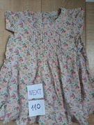 Bluzka bawelniana letnia w kwiatki NEXT rozm 110