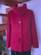 Krótki płaszczyk Lara Fabio 50%wełny, r.40 jak now