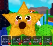 Plants vs Brainrot x10 Starfruit Random size 1kg-4.5kg