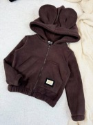 Cudna czekoladowa bluza polarowa uszy Zula Handmade Polska produkcja r. 116