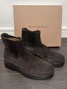 Gianvito Rossi Brązowe buty z zamszu Harry