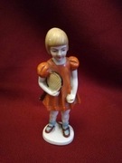 Figurka dziewczynki z porcelany 1960 rok