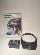 Gogle powiększające dobry stan ze światłem