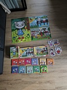 Kocia kocia zestaw puzzle +2 +3 ksiazki i nunuś twarde ksiazeczki