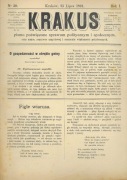 KRAKUS, nr 30, rok 1891 r.