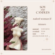 Świeca sojowa tors kobiety, prezent, urodziny, wieczór panieński