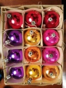 Bombki choinkowe szklane 12 szt 5 cm PRL