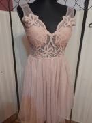 Sukienka koronka z tiulem wyprzedaż 