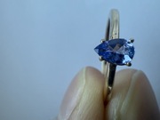 Pierścionek TANZANIT złoto 375 2.22g Piękny Polecam PRL Okazja