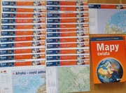Mapy świata Ilustrowany atlas 24 mapy