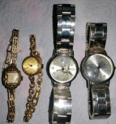 Zegarki naręczne PRL pozłacane 