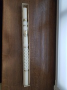 Duża świeca ozdobna na Komunię