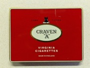 PUSZKA KOLEKCJONERSKA CRAVEN A VIRGINIA CIGARETTES PAPIEROSY ENGLAND PEKAO