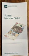 Folder NBP 2017 - poznaj banknot 500 zł