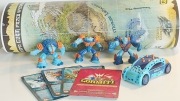 Zestaw Gormiti Figurki 3 + auto mapa karty Giochi Preziosi Ludzie Morza 