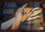 Plakat "Wielki Tydzień " Wiesław Wałkuski A.Wajda