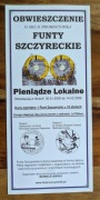 folder obwieszczenie 1 Funt Szczyrecki Mennica Łebska 2009