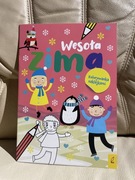 Wesoła zima kolorowanka z naklejkami