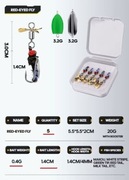 Przynęta sztuczna owady- Mucha.  Zestaw 5 szt.