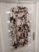 Sukienka koszulowa AKOZ wzór paisley, pasek S54, S64