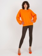 Pomarańczowa ocieplana bluza damska EX MODA bawełniana One Size