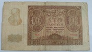 Banknot  sto 100 złotych 1940 marca 1940