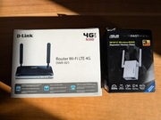 Zestaw: Router na kartę SIM D-Link DWR-921 + Wzmacniacz ASUS
