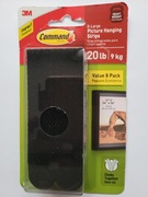 Rzepy Command do wieszania obrazow 8 szt./ 9kg. 