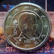 BELGIA 2024 50 CENTÓW UNC !!!!!!!!!!