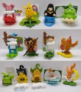 *_* Zestaw 12szt. Wielkanoc 2024 + kartki, figurki z kinder nowe