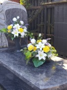 Komplet nagrobny WIĄZANKA STROIK kompozycja na grób cmentarz pomnik STROIKI