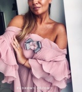 Brosza Glamour z kwiatkiem 3D 
