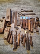 Stare narzędzia szewskie z międzywojnia. Lata 20 -ste XX wieku.